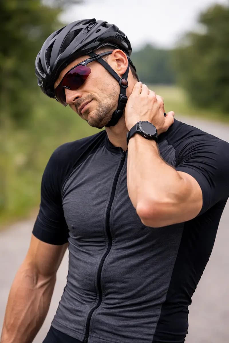 Nek- en schouderklachten door de racefiets