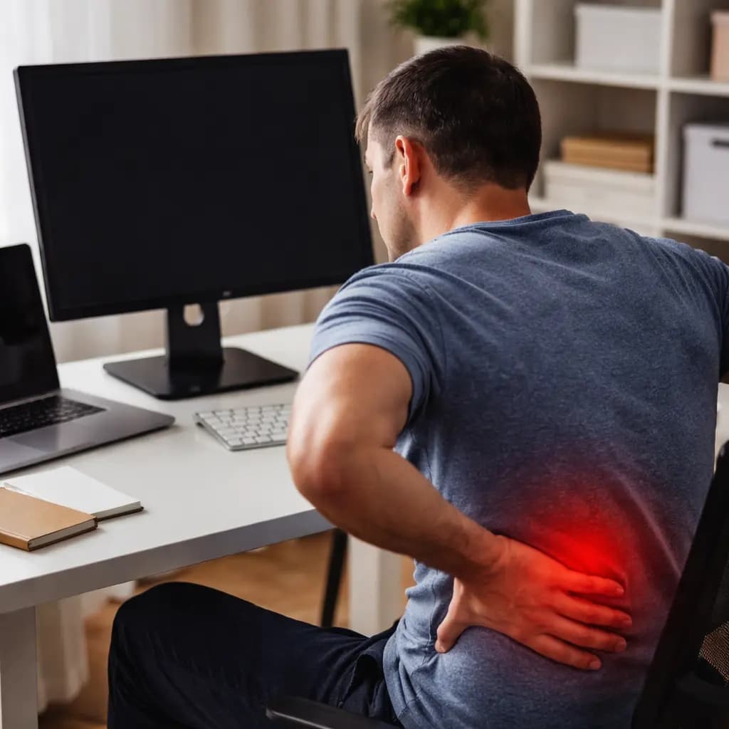 Ergonomische thuiswerkplek met de juiste beeldschermhoogte en stoel