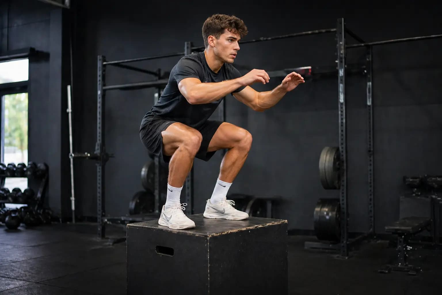Sportfysiotherapeut die een myogenics behandeling uitvoert bij een sporter
